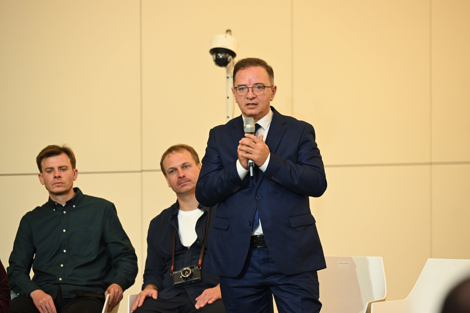 Heydar Aliyev Center hosts briefing with creative team of film "44" - one of Azerbaijan's major film projects (PHOTO/VIDEO)