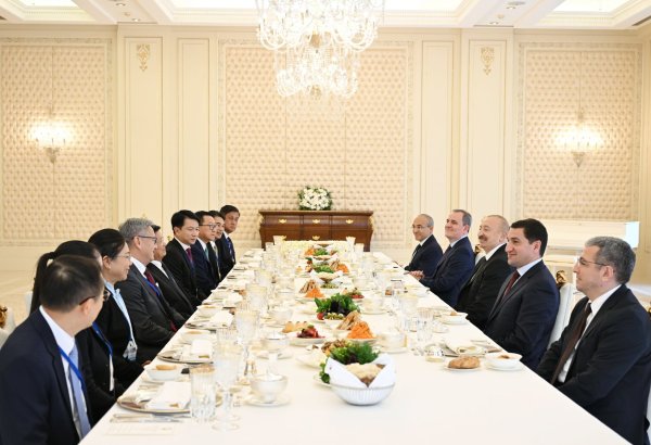 Official luncheon hosted in honor of President of Laos on behalf of President Ilham Aliyev (PHOTO/VIDEO)