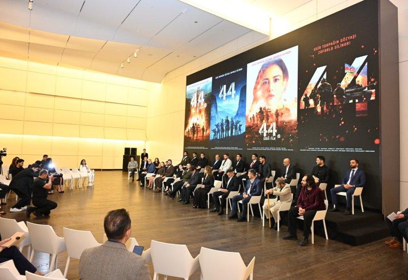 Heydar Aliyev Center hosts briefing with creative team of film "44" - one of Azerbaijan's major film projects (PHOTO/VIDEO)