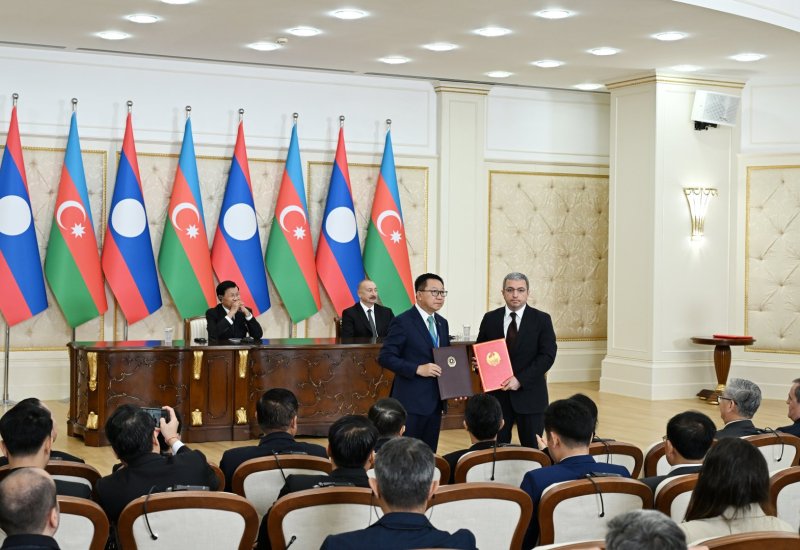 Azerbaijan and Laos adopt Joint Statement, exchange documents with participation of President Ilham Aliyev (PHOTO)