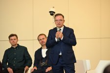 Heydar Aliyev Center hosts briefing with creative team of film "44" - one of Azerbaijan's major film projects (PHOTO/VIDEO)