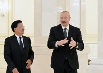 Official luncheon hosted in honor of President of Laos on behalf of President Ilham Aliyev (PHOTO)
