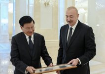 Official luncheon hosted in honor of President of Laos on behalf of President Ilham Aliyev (PHOTO)