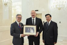 Official luncheon hosted in honor of President of Laos on behalf of President Ilham Aliyev (PHOTO)