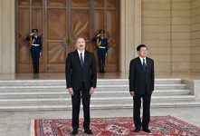 Official welcome ceremony held in Baku for President of Laos (PHOTO)