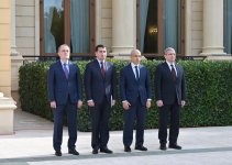 Official welcome ceremony held in Baku for President of Laos (PHOTO)