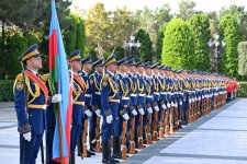 Official welcome ceremony held in Baku for President of Laos (PHOTO)
