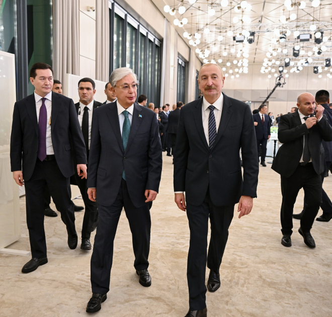 Dinner hosted on behalf of President Ilham Aliyev in honor of participants of 7th CICA Summit (PHOTO/VIDEO)