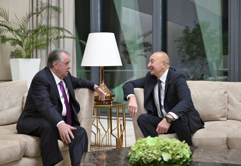 President Ilham Aliyev meets with President of Tajikistan