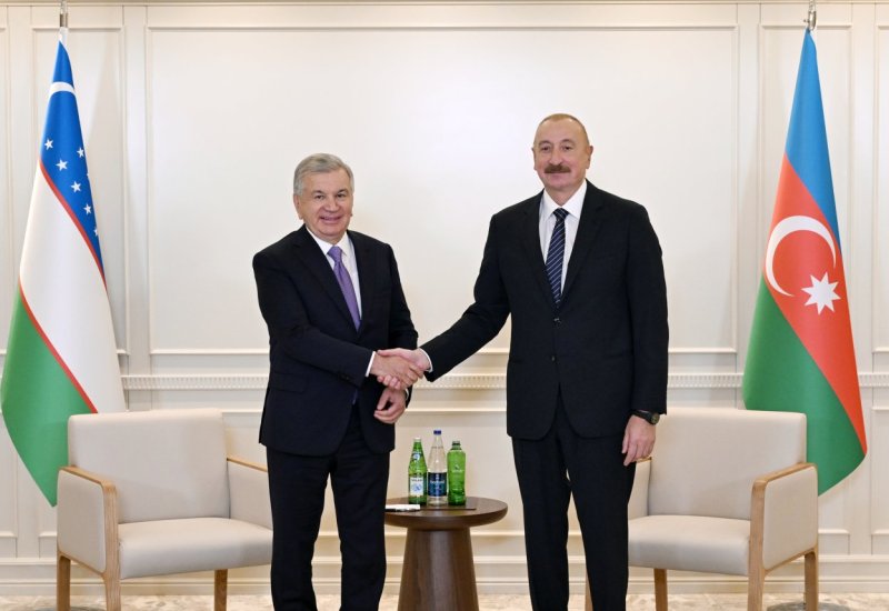 President Ilham Aliyev meets with President of Uzbekistan (PHOTO/VIDEO)