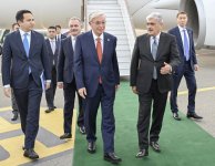 Kazakhstan's Tokayev arrives in Azerbaijan for 7th CICA summit (PHOTO)
