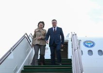 President of Kyrgyzstan arrives in Azerbaijan to attend CICA Summit (PHOTO)