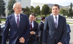 Belarusian parliament speaker visits Khankendi (PHOTO)