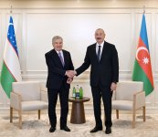 President Ilham Aliyev meets with President of Uzbekistan (PHOTO/VIDEO)