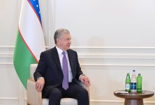 President Ilham Aliyev meets with President of Uzbekistan (PHOTO/VIDEO)