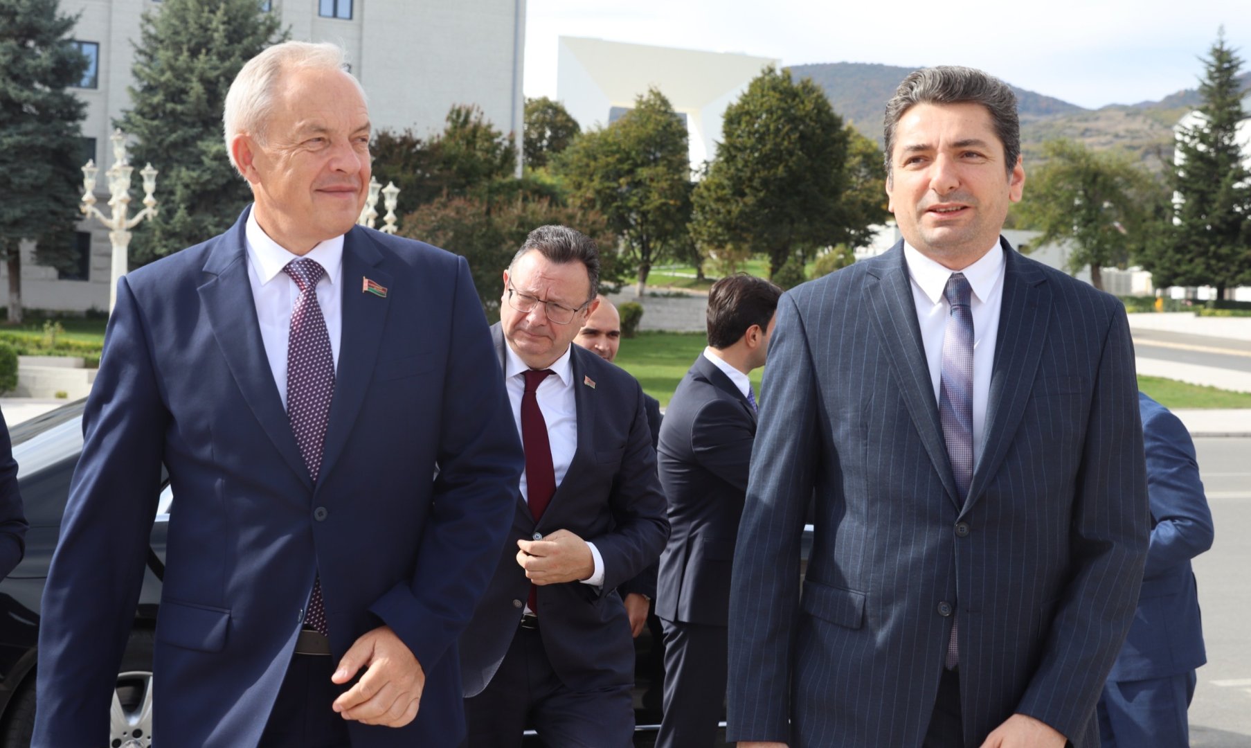 Belarusian parliament speaker visits Khankendi (PHOTO)