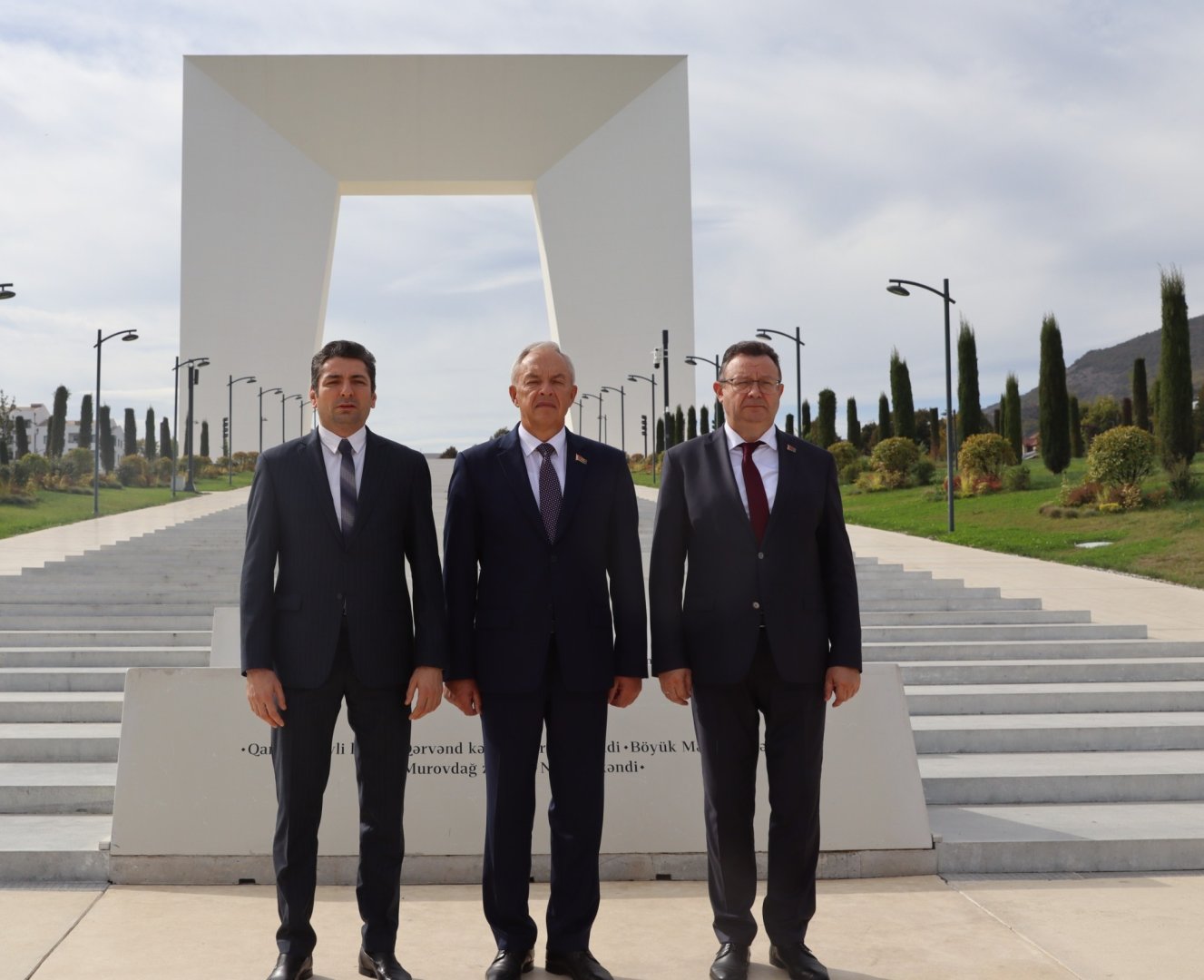 Belarusian parliament speaker visits Khankendi (PHOTO)