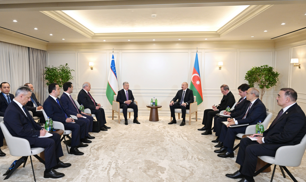 President Ilham Aliyev meets with President of Uzbekistan (PHOTO/VIDEO)