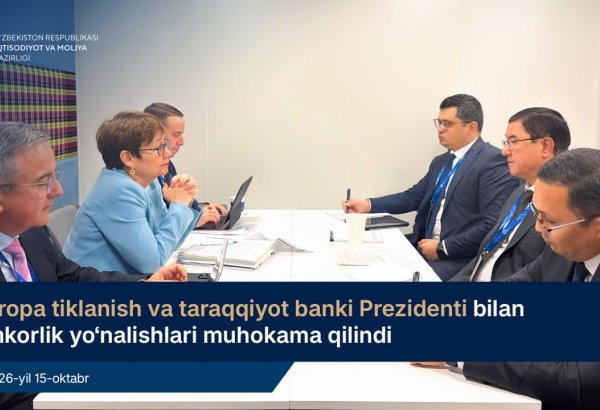 Uzbekistan, EBRD discuss privatization, SME financing, energy and transport