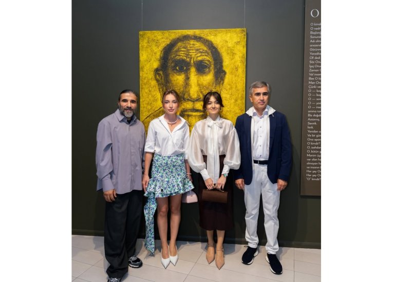 Alena Aliyeva shares post from Anar Huseynzade’s exhibition “O” (PHOTO)