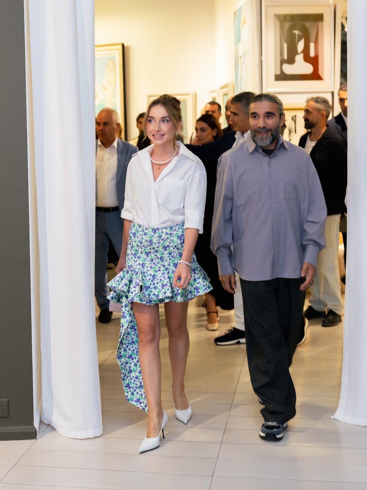 Alena Aliyeva shares post from Anar Huseynzade’s exhibition “O” (PHOTO)