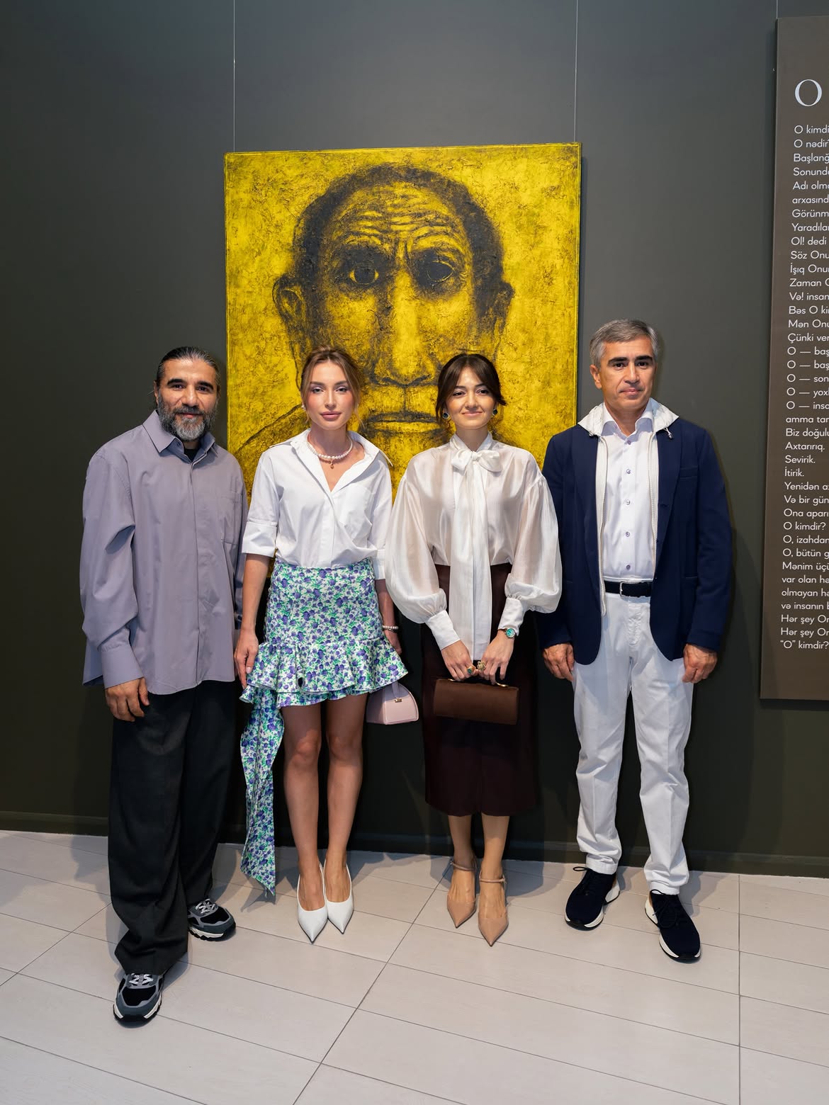 Alena Aliyeva shares post from Anar Huseynzade’s exhibition “O” (PHOTO)
