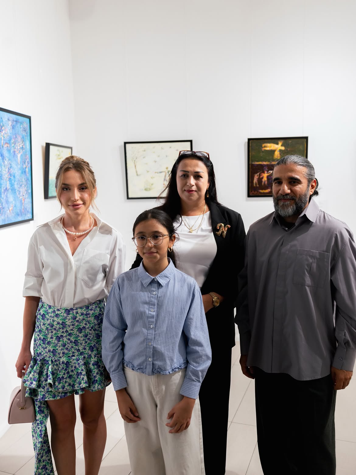 Alena Aliyeva shares post from Anar Huseynzade’s exhibition “O” (PHOTO)