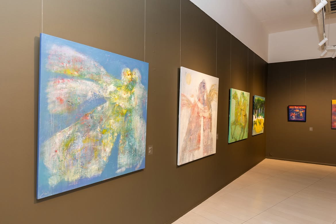 Alena Aliyeva shares post from Anar Huseynzade’s exhibition “O” (PHOTO)