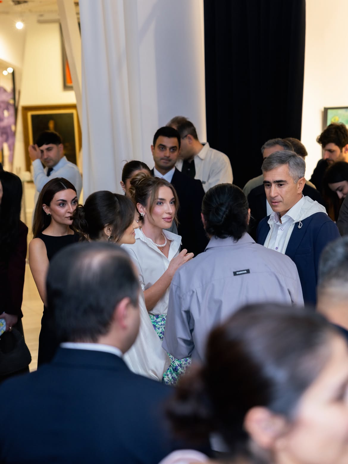 Alena Aliyeva shares post from Anar Huseynzade’s exhibition “O” (PHOTO)