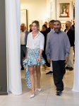 Alena Aliyeva shares post from Anar Huseynzade’s exhibition “O” (PHOTO)