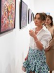 Alena Aliyeva shares post from Anar Huseynzade’s exhibition “O” (PHOTO)