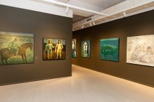 Alena Aliyeva shares post from Anar Huseynzade’s exhibition “O” (PHOTO)