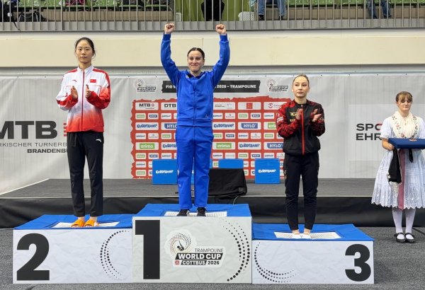 Seljan Mahsudova wins Trampoline Gymnastics World Cup (PHOTO)