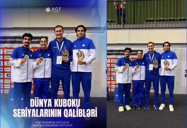 Azerbaijani Gymnasts win Trampoline Gymnastics World Cup series titles (PHOTO)