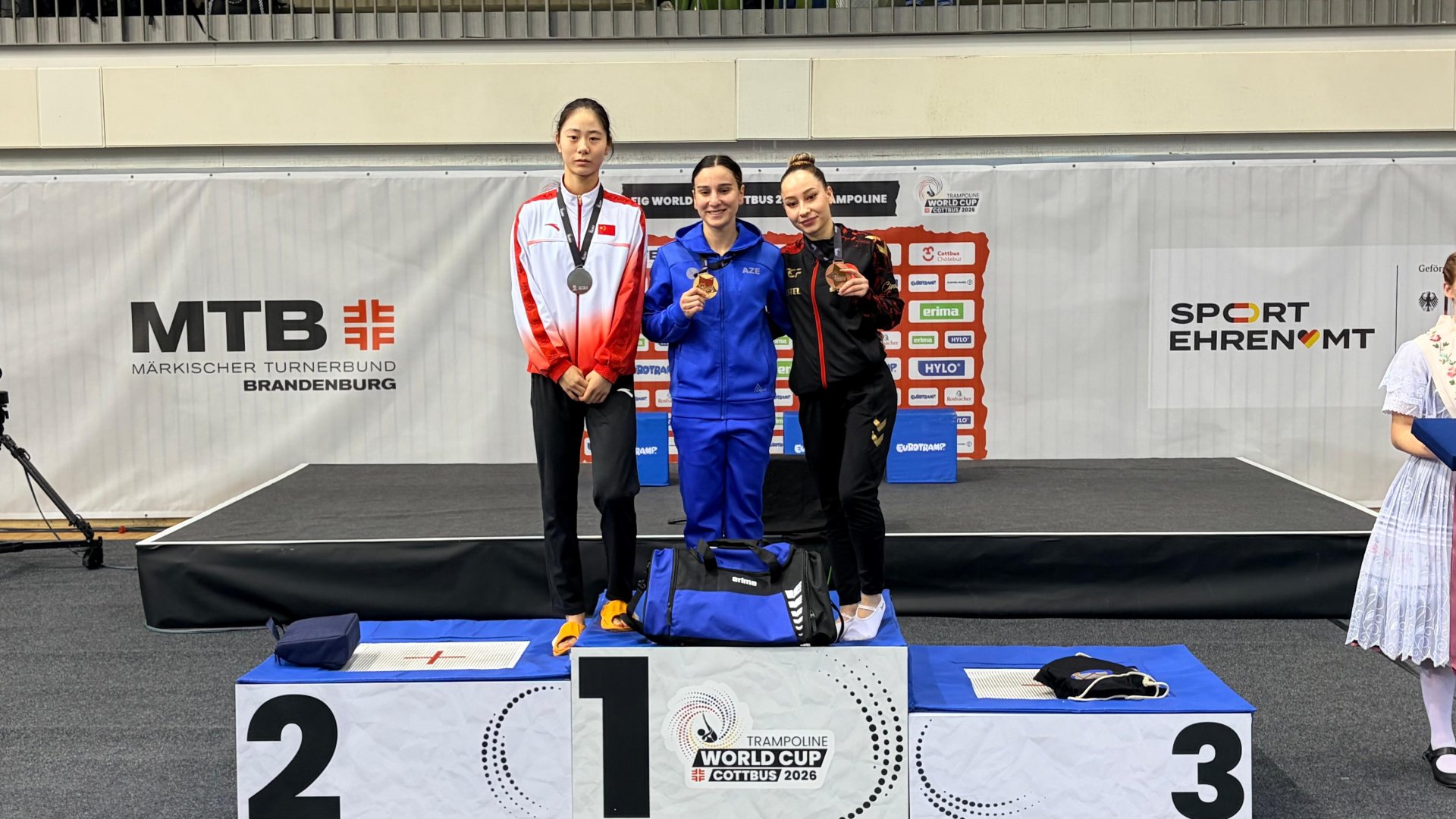 Seljan Mahsudova wins Trampoline Gymnastics World Cup (PHOTO)