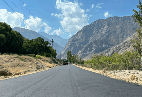 Kyrgyzstan completes asphalting road to remote mountain village