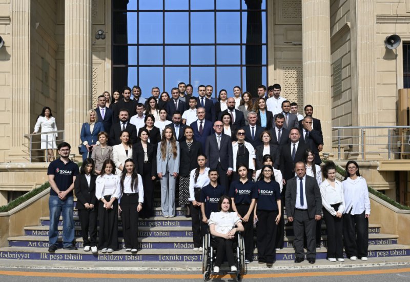 Alena Aliyeva attends opening of inclusive training center in Baku (PHOTO)
