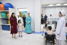 Leyla Aliyeva visits Children’s Health and Rehabilitation Center in Arkadag city (PHOTO)