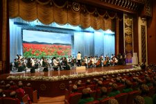 Leyla Aliyeva watches concert of State Symphony Orchestra of Turkmenistan in Ashgabat (PHOTO)