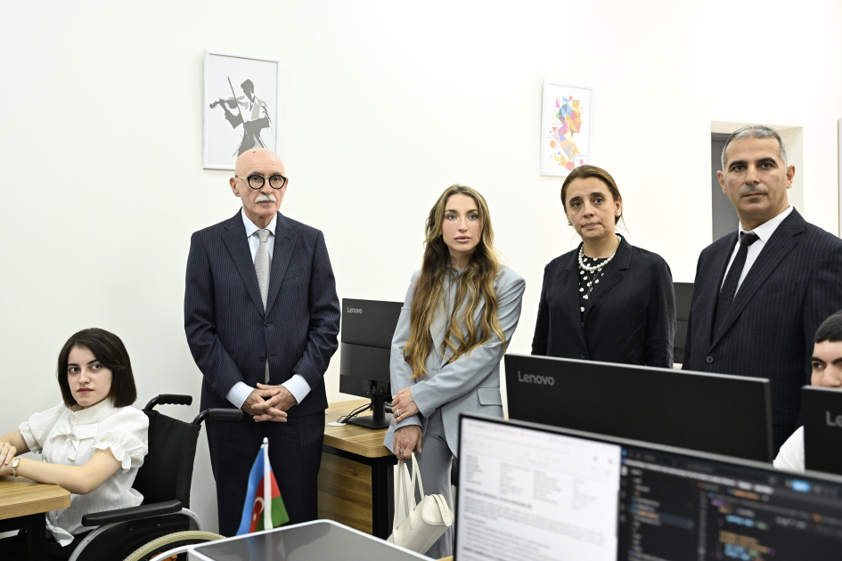 Alena Aliyeva attends opening of inclusive training center in Baku (PHOTO)