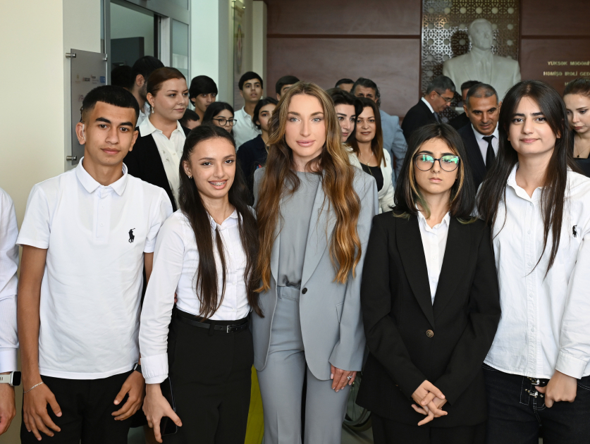 Alena Aliyeva attends opening of inclusive training center in Baku (PHOTO)