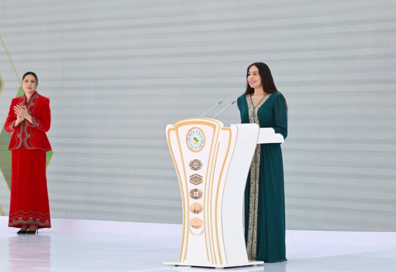 Heydar Aliyev Foundation VP Leyla Aliyeva attends opening of MAMA “Mother Nature” international art exhibition in Ashgabat (PHOTO)