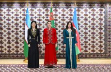 Leyla Aliyeva, Oguljahan Atabayeva and Saida Mirziyoyeva hold trilateral meeting in Ashgabat (PHOTO)