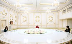 Leyla Aliyeva, Oguljahan Atabayeva and Saida Mirziyoyeva hold trilateral meeting in Ashgabat (PHOTO)