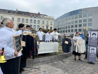 Azerbaijani families of missing persons stage protest outside European Parliament (PHOTO)