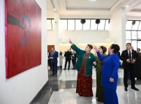 Heydar Aliyev Foundation VP Leyla Aliyeva attends opening of MAMA “Mother Nature” international art exhibition in Ashgabat (PHOTO)