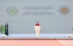 Heydar Aliyev Foundation VP Leyla Aliyeva attends opening of MAMA “Mother Nature” international art exhibition in Ashgabat (PHOTO)