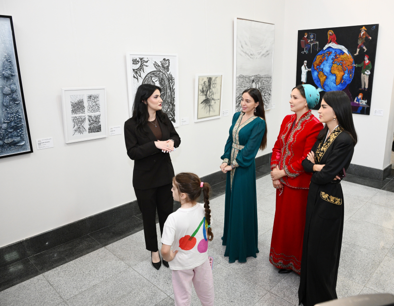 Heydar Aliyev Foundation VP Leyla Aliyeva attends opening of MAMA “Mother Nature” international art exhibition in Ashgabat (PHOTO)