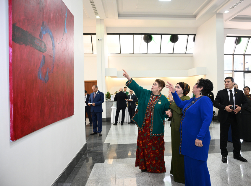 Heydar Aliyev Foundation VP Leyla Aliyeva attends opening of MAMA “Mother Nature” international art exhibition in Ashgabat (PHOTO)