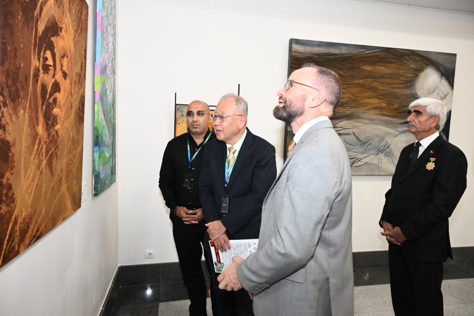 Heydar Aliyev Foundation VP Leyla Aliyeva attends opening of MAMA “Mother Nature” international art exhibition in Ashgabat (PHOTO)